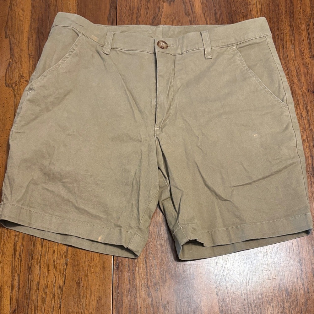Chubbies Mens Originals 7 Inch Inseam Khaki Tan Stretch Twill Shorts Size 30